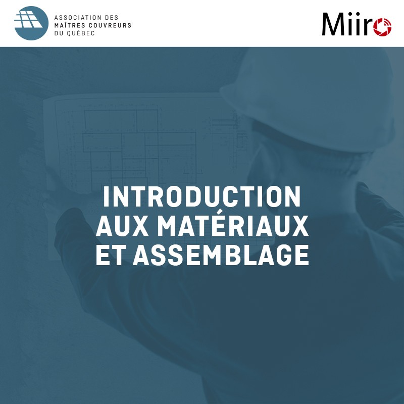 Introduction aux matériaux et assemblage